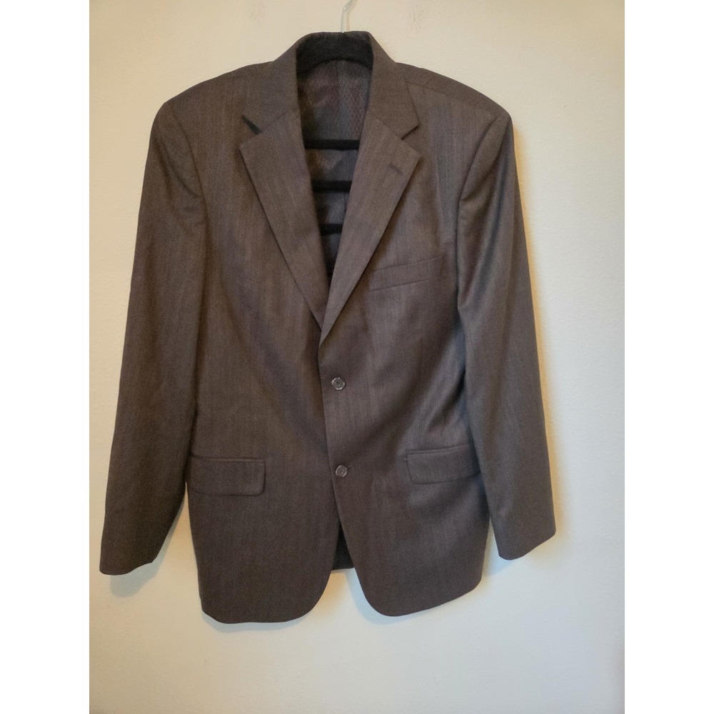 VTG Fioravanti NY Men's Worsted Wool, Charcoal Gray 2-button Frt Blazer 42R